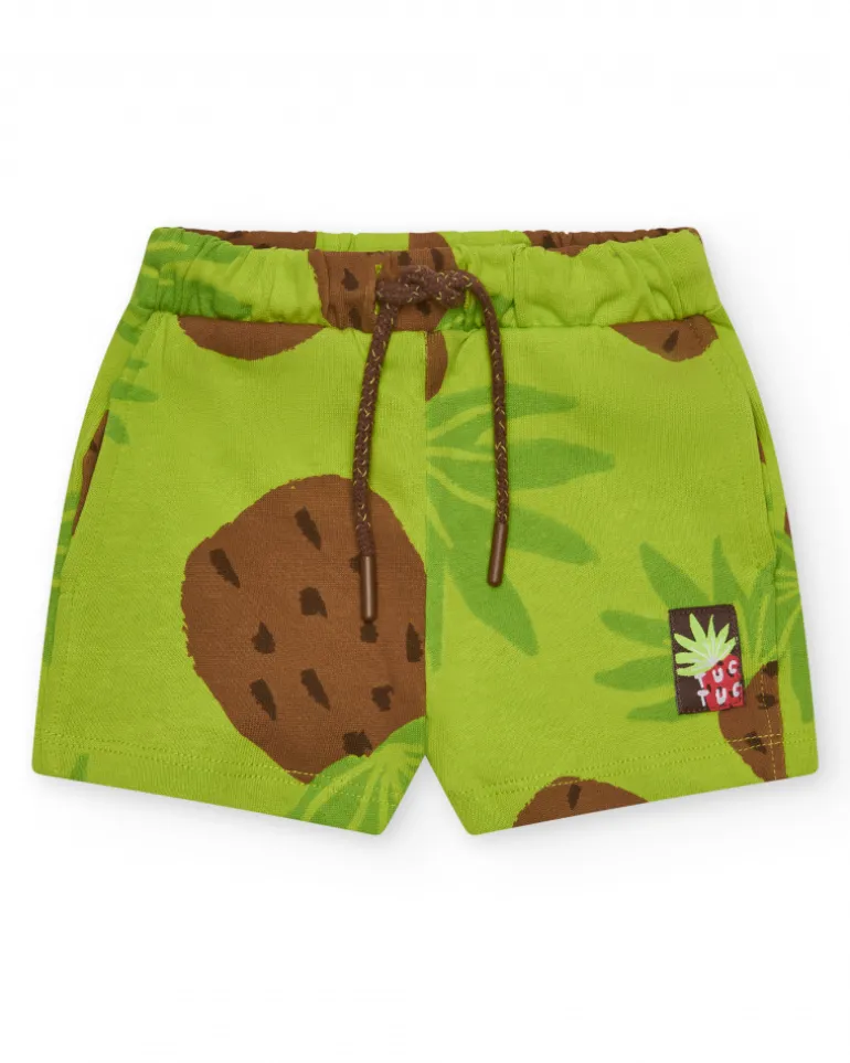 Bermuda avec noix de coco pour garçon avec taille ajustable