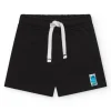 Bermuda noire pour garçon avec cordon blanc ajustable