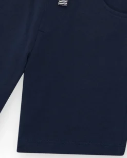Bermudas pour garçon en bleu marine avec taille ajustable et poches