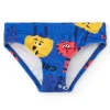 Culotte de bain bleue pour garçon avec animaux tropicaux