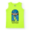 Débardeur pour garçon en jaune avec imprimé surfeur.