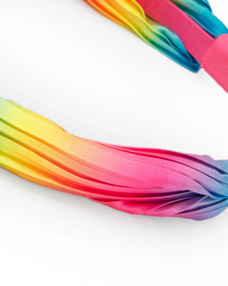 Diadème pour fille avec effet dégradé multicolore