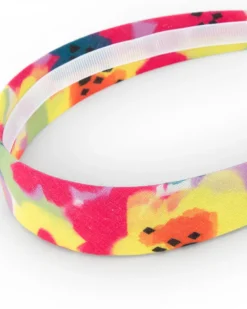 Diadème rigide pour fille avec imprimé floral multicolore