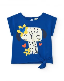 Ensemble pour fille avec deux t-shirts et short imprimé