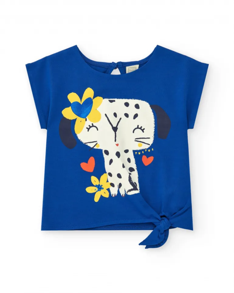 Ensemble pour fille avec deux t-shirts et short imprimé