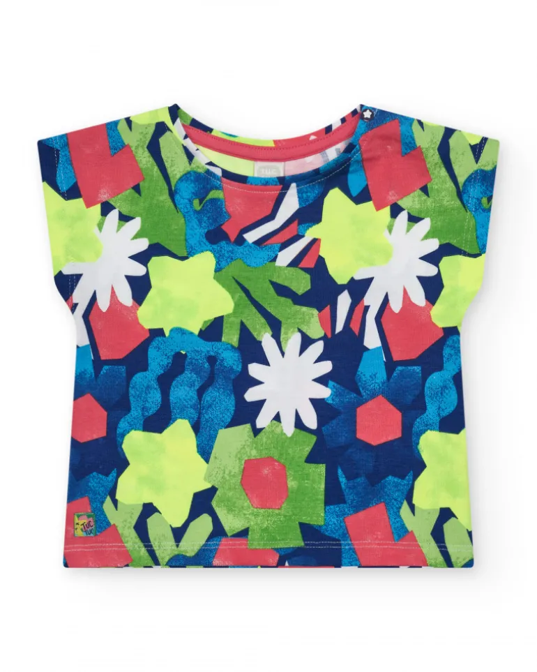 Ensemble pour fille avec deux t-shirts et legging cycliste