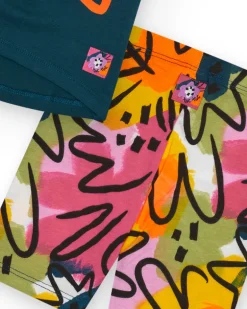Ensemble pour fille avec t-shirt à bretelles et leggings cyclistes