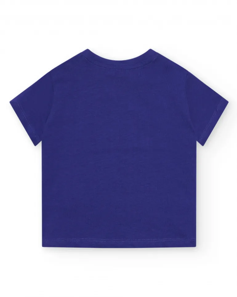 Ensemble pour garçon avec t-shirt noix de coco et bermuda verte