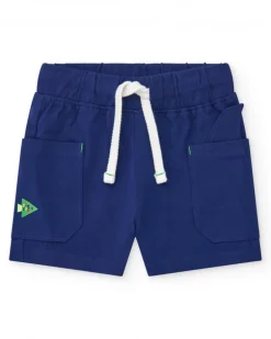 Ensemble pour garçon avec t-shirt de requin et short bleu