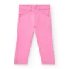 Jegging rose pour fille avec poches décoratives
