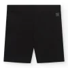 Legging court pour fille en noir avec taille élastique.