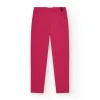 Legging court pour fille en rose fuchsia avec taille élastique.