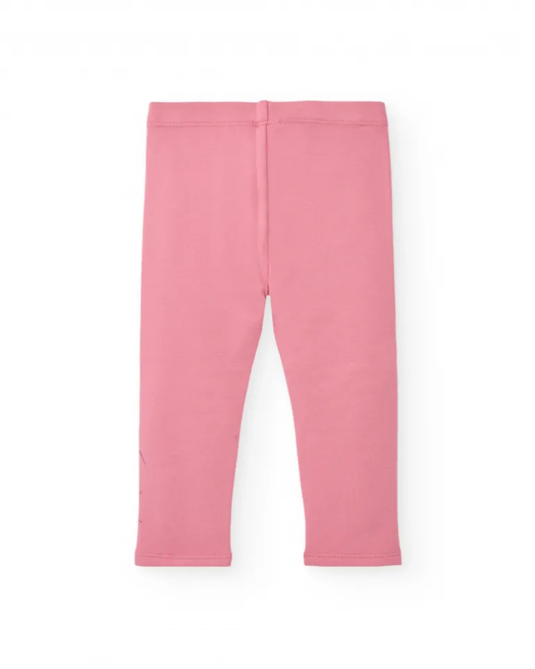 Legging rose imprimé oiseaux pour fille de la collection Freezy