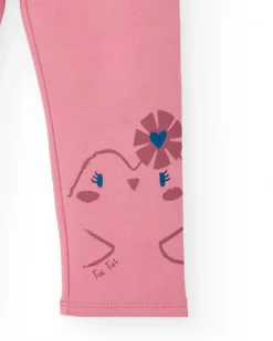 Legging rose imprimé oiseaux pour fille de la collection Freezy