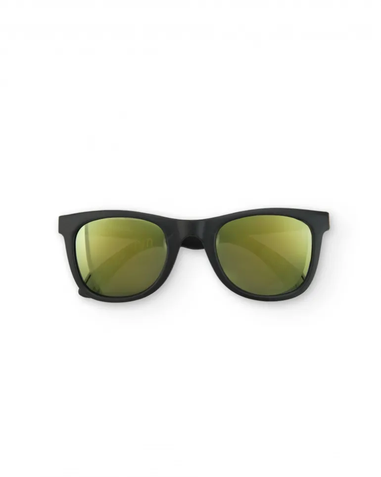 Lunettes de soleil noires pour garçon avec branches multicolores