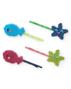 Pack de barrettes pour fille avec poissons colorés