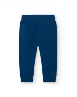 Pantalon bleu marine avec cordon réglable pour garçon de la collection Freezy