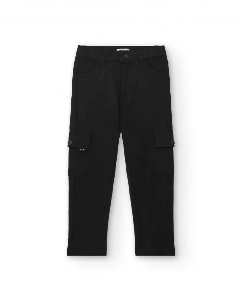 Pantalon cargo noir pour garçon de la collection Dark Rider