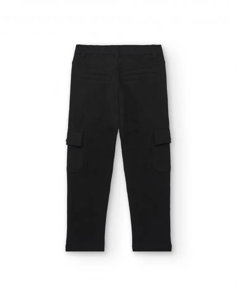 Pantalon cargo noir pour garçon de la collection Dark Rider