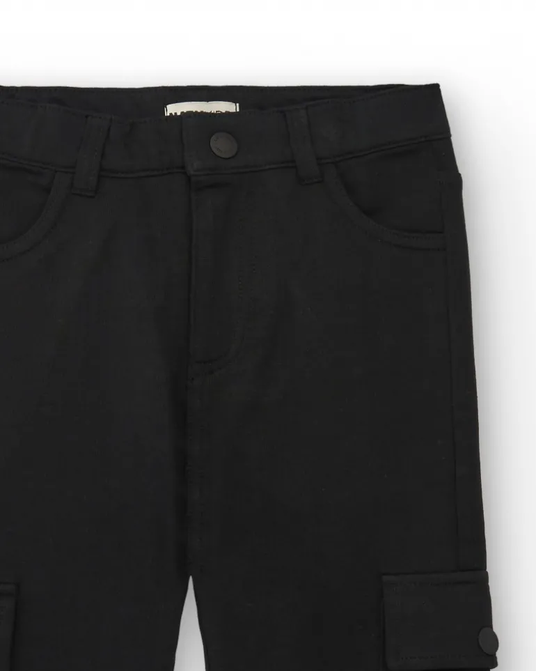 Pantalon cargo noir pour garçon de la collection Dark Rider