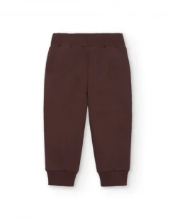 Pantalon de jogging marron pour garçon à imprimé graphique collection Super Natural