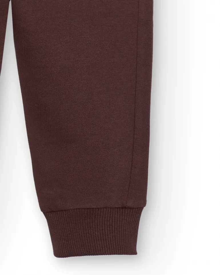 Pantalon de jogging marron pour garçon à imprimé graphique collection Super Natural