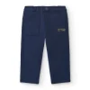 Pantalon garçon bleu marine à poches cargo collection Big Brains