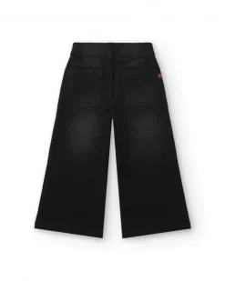 Pantalon large noir fille collection Poésie Magique