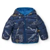 Parka technique garçon bleu marine à imprimé graphique Amazing collection