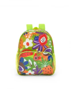 Sac à dos multicolore pour fille avec imprimé tropical