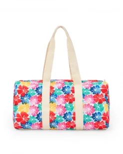 Sac pour fille avec imprimé floral et anses écrues