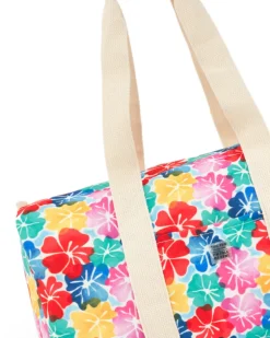 Sac pour fille avec imprimé floral et anses écrues