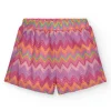 Short multicolore pour fille avec imprimé et taille élastique.