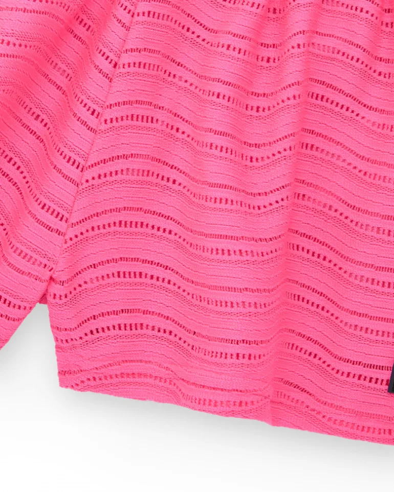 Short para niña multicolor con estampado tropical y cintura elástica