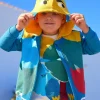 Sweat-shirt pour garçon en jaune avec une capuche décorative Happy Garden