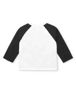 T-shirt enfant noir et blanc collection Cartoon Calling