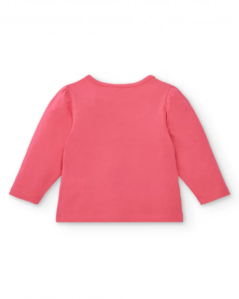 T-shirt fille fuchsia imprimé abeille Amazing collection