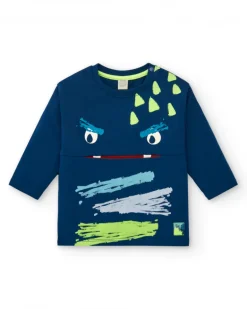 T-shirt Monster à manches longues pour garçon de la collection Freezy