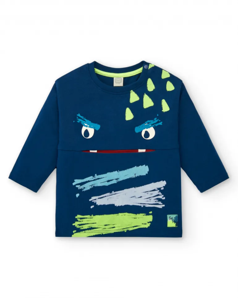 T-shirt Monster à manches longues pour garçon de la collection Freezy