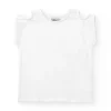 T-shirt pour fille en blanc avec épaules dénudées