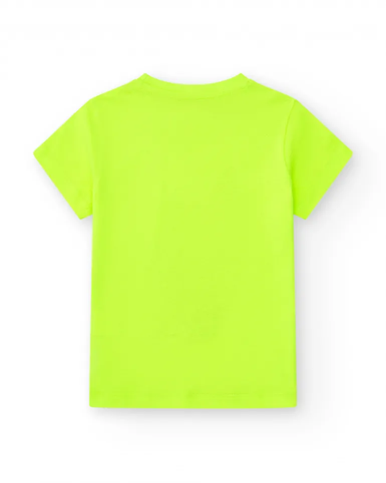 T-shirt pour garçon en jaune avec imprimé pélican.