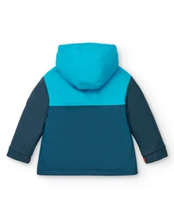 Veste garçon bleue avec détails orange collection Icebreaker