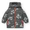 Veste grise à capuche et imprimé garçon de la collection Cartoon Calling