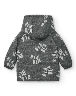 Veste grise à capuche et imprimé garçon de la collection Cartoon Calling