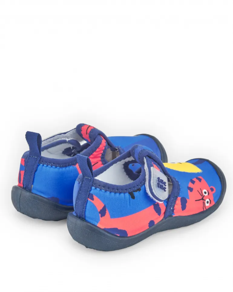 Zapato de agua para niño multicolor con estampado de tigre